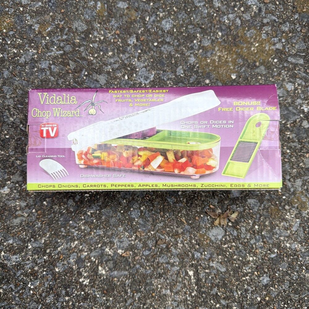 Vidalia Chop Wizard with Bonus Dicer Blade, As Seen On TV, Brand New and Sealed
